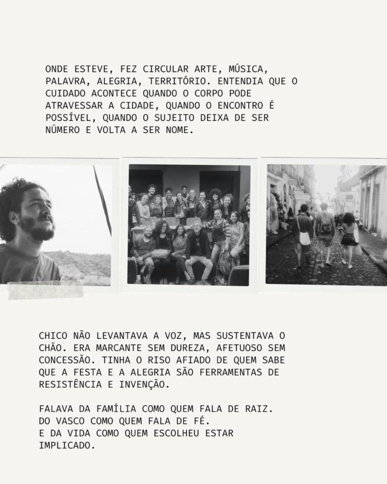 Com Chico, ainda e sempre - Uma carta de amor da nossa turma de 2016